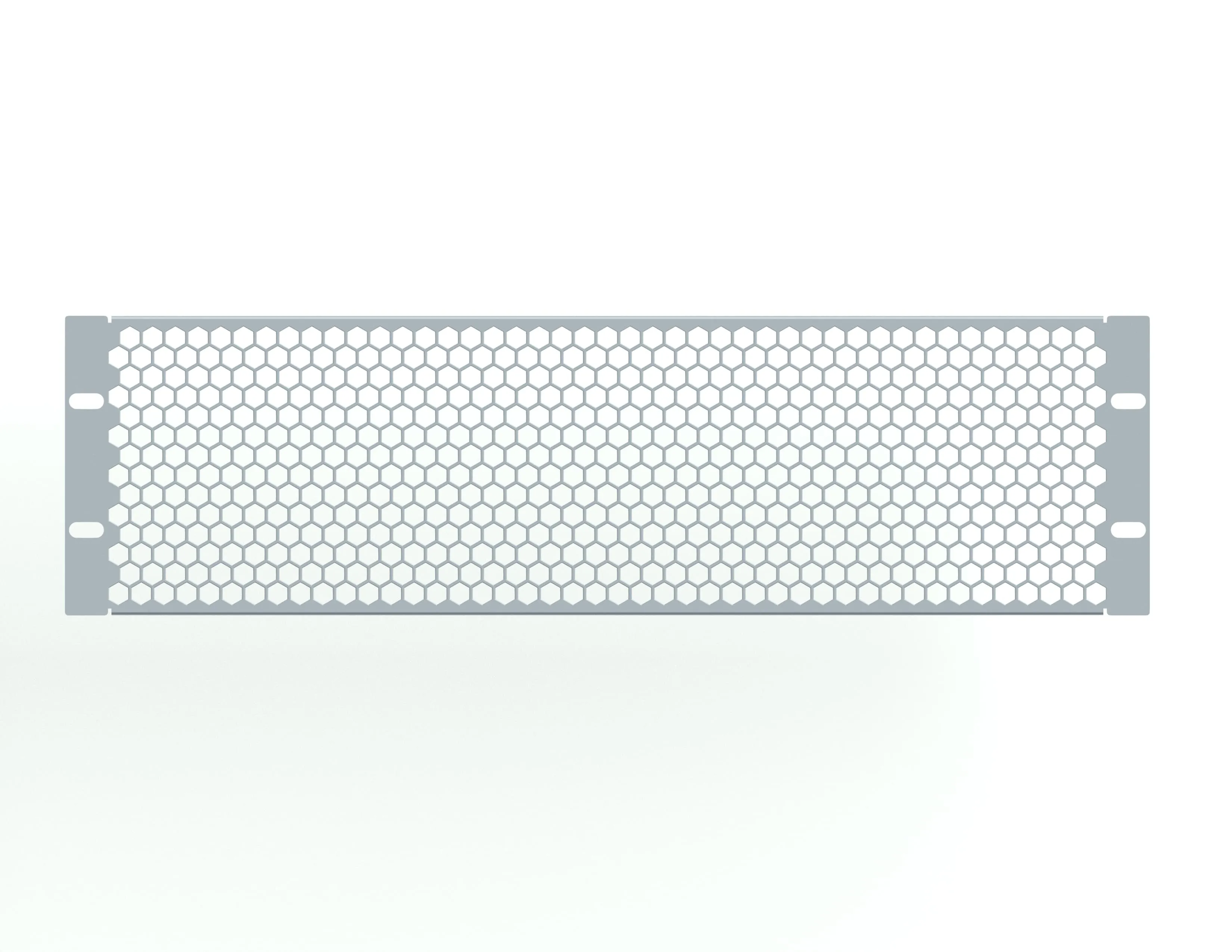 Заглушка перфорированная 19" 3U, серая RUSRACK