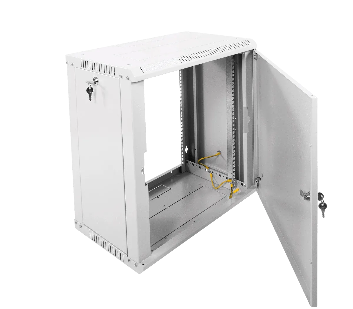 Шкаф телекоммуникационный настенный разборный ЭКОНОМ 12U (600 × 350) дверь металл