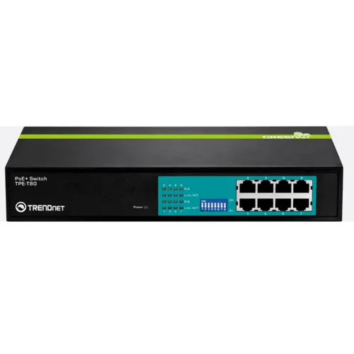 Коммутатор TrendNet TPE-T80 (100 Base-TX (100 мбит/с), Без SFP портов) Коммутатор TrendNet TPE-T80 (100 Base-TX (100 мбит/с), Без SFP портов)