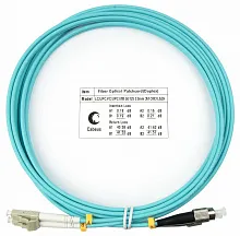 Шнур оптический duplex LC-FC 50/125 mm OM3 3м LSZH Cabeus fop 50 lc fc 3m