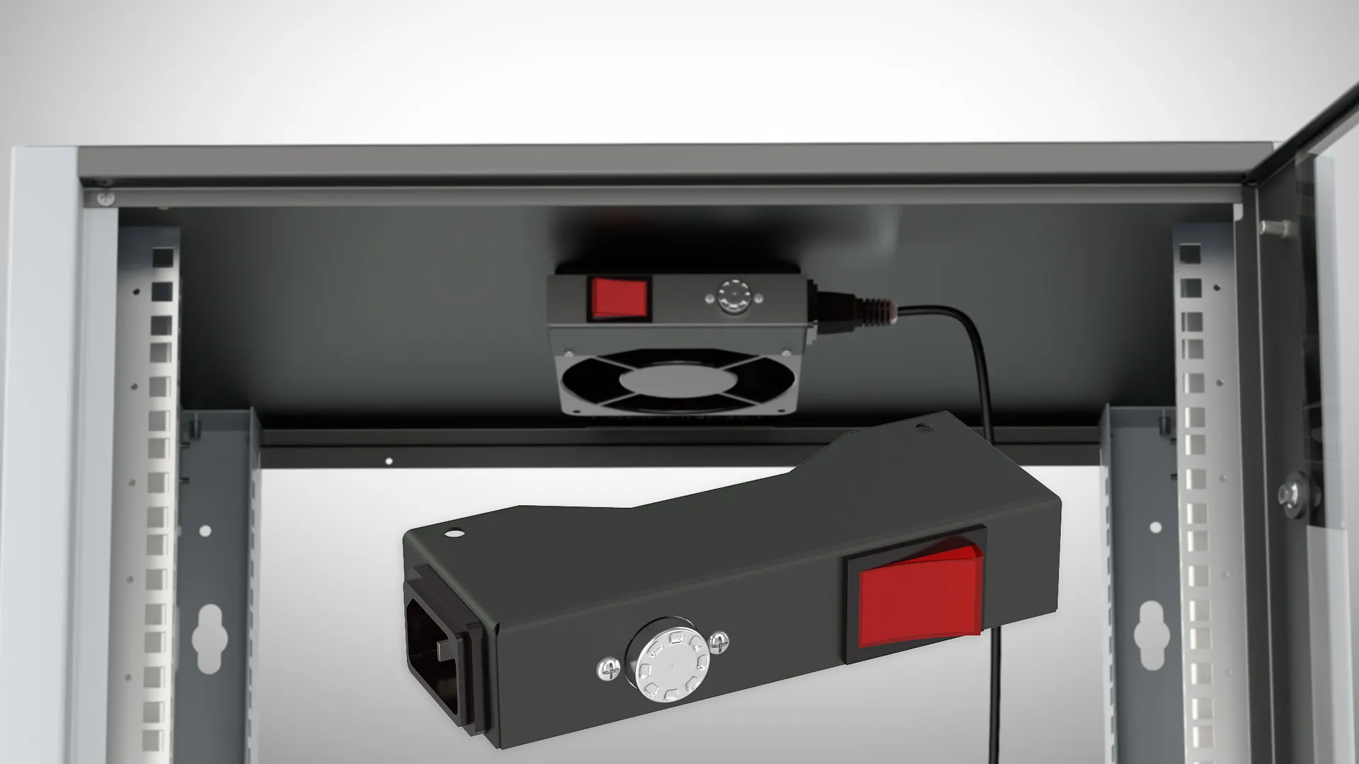 SYSMATRIX PD 0404.000 Панель c термодатчиком 35°C для подключения вентиляторов FU 0014.001 (тип 120*120)