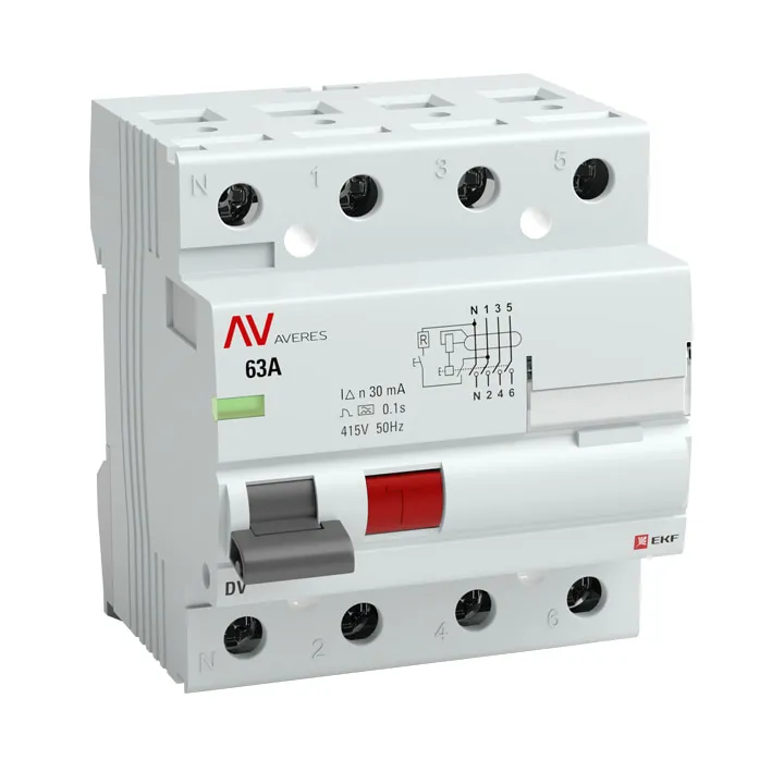 DV 4P  63А/300мА (AC) EKF AVERES