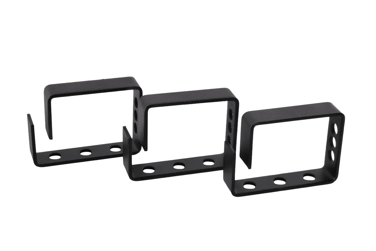 Органайзер кабельный одинарный 65 × 45 мм, цвет черный