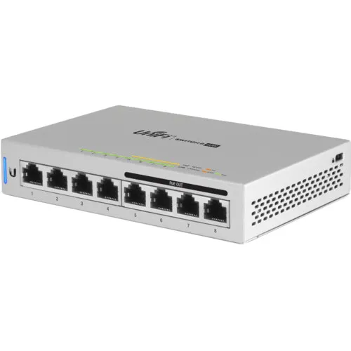 Коммутатор Ubiquiti  US-8-60W (1000 Base-TX (1000 мбит/с), Без SFP портов)