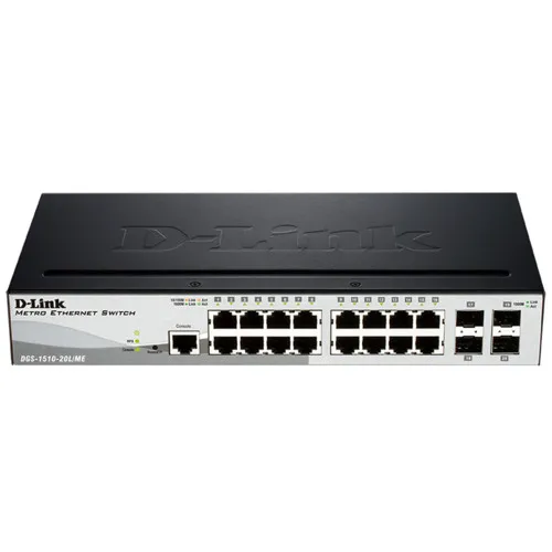 Коммутатор D-link DGS-1510-20L/ME/A1A (1000 Base-TX (1000 мбит/с)) Коммутатор D-link DGS-1510-20L/ME/A1A (1000 Base-TX (1000 мбит/с))