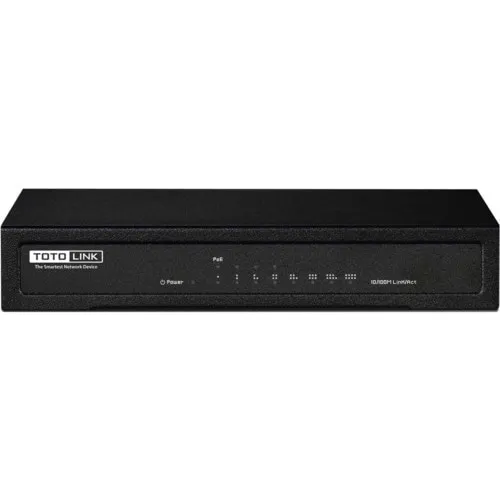 Коммутатор TOTOLINK SW804P (100 Base-TX (100 мбит/с), Без SFP портов) Коммутатор TOTOLINK SW804P (100 Base-TX (100 мбит/с), Без SFP портов)