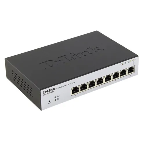 Коммутатор D-link DGS-1100-08P (1000 Base-TX (1000 мбит/с), Без SFP портов)
