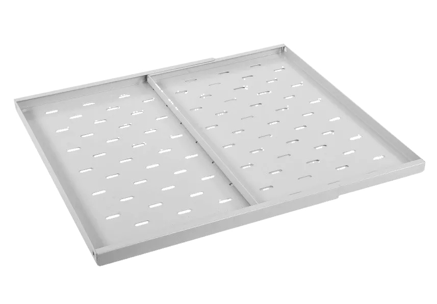 Полка приборная раздвижная 19" глубинной 400-600 мм. для шкафов серии EMS глубиной 600-800 мм.