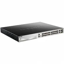 Коммутатор D-link DGS-3130-30PS DGS-3130-30PS/A1A (1000 Base-TX (1000 мбит/с), 4 SFP порта)
