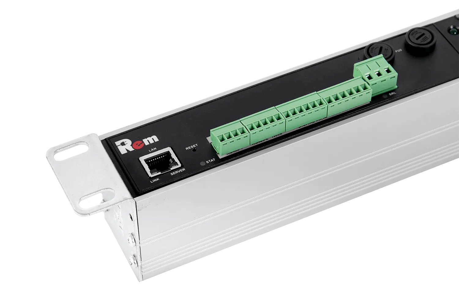 Упр. блок розеток с монит. Rem-MC1 2 S, 2 C19, 32A, алюм., 19", колодка