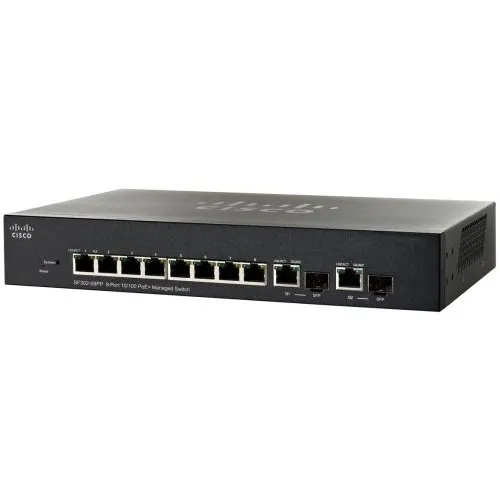 Коммутатор Cisco Small Business SF302-08PP SF302-08PP-K9-EU (100 Base-TX (100 мбит/с)) Коммутатор Cisco Small Business SF302-08PP SF302-08PP-K9-EU (100 Base-TX (100 мбит/с))