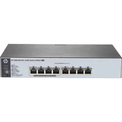 Коммутатор HPE 1820 J9982A#ABB (1000 Base-TX (1000 мбит/с), Без SFP портов)