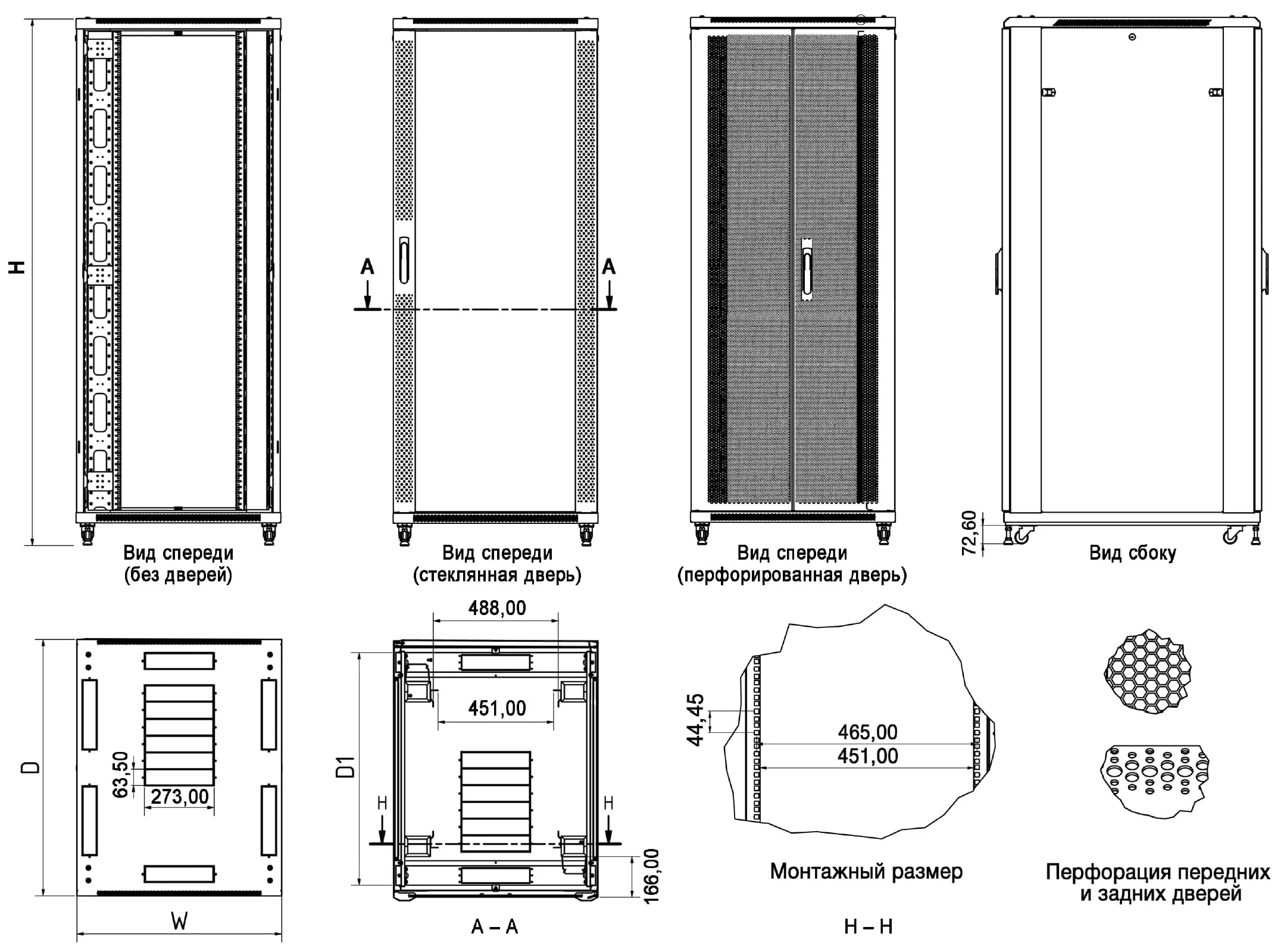 Hyperline TTB-3268-DD-RAL9004