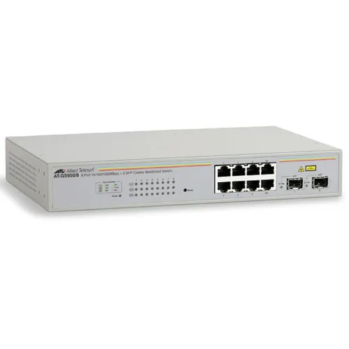 Коммутатор Allied Telesis AT-GS950/8-XX (1000 Base-TX (1000 мбит/с), 2 SFP порта) Коммутатор Allied Telesis AT-GS950/8-XX (1000 Base-TX (1000 мбит/с), 2 SFP порта)