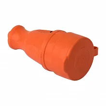 Роз. перенос. с защитной крышкой каучуковая оранжевая 230В 2P+PE 16A IP44 EKF PRO