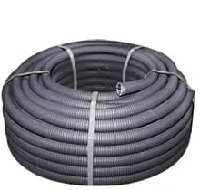 Труба гофр. FRHF с зондом d16мм (100м) черная Plast EKF
