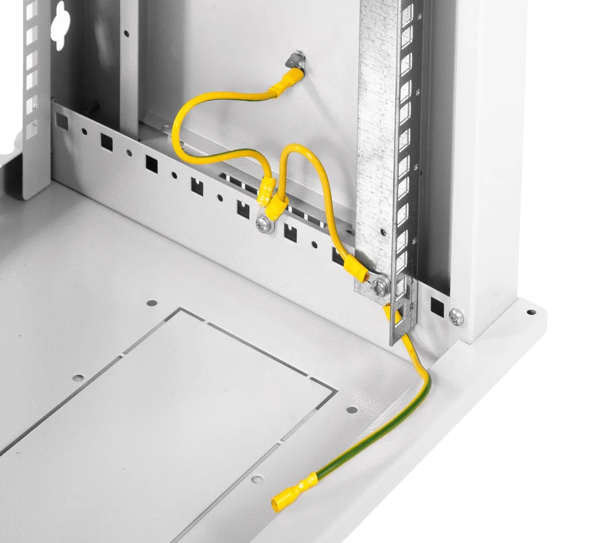 Шкаф телекоммуникационный настенный разборный ЭКОНОМ 6U (600 × 650) дверь стекло