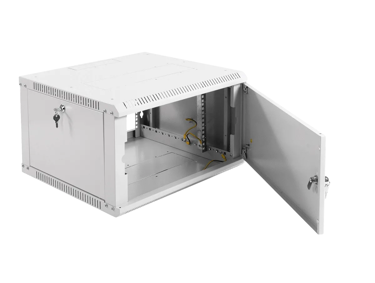 Шкаф телекоммуникационный настенный разборный ЭКОНОМ 6U (600 × 520) дверь металл