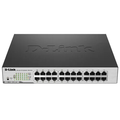 Коммутатор D-link DGS-1100-24P/ME/B2A (1000 Base-TX (1000 мбит/с), Без SFP портов)