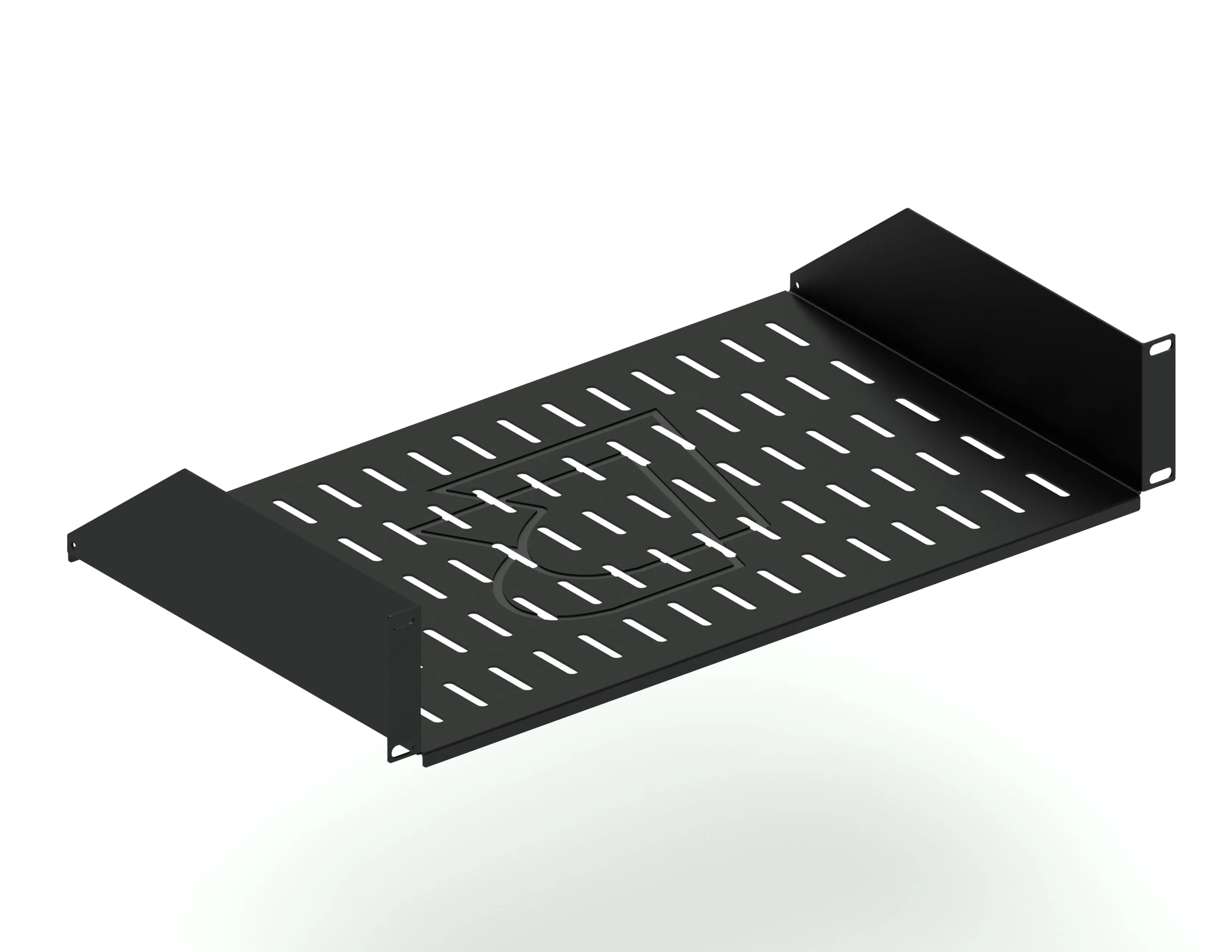 Консольная полка глубина 300 мм, черная RUSRACK