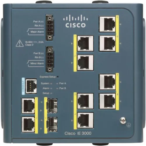 Коммутатор Cisco IE-3000-8TC-E (100 Base-TX (100 мбит/с), 2 SFP порта) Коммутатор Cisco IE-3000-8TC-E (100 Base-TX (100 мбит/с), 2 SFP порта)
