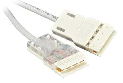 Hyperline PC-110-110-4P-C5e-1M-LSZH-GY