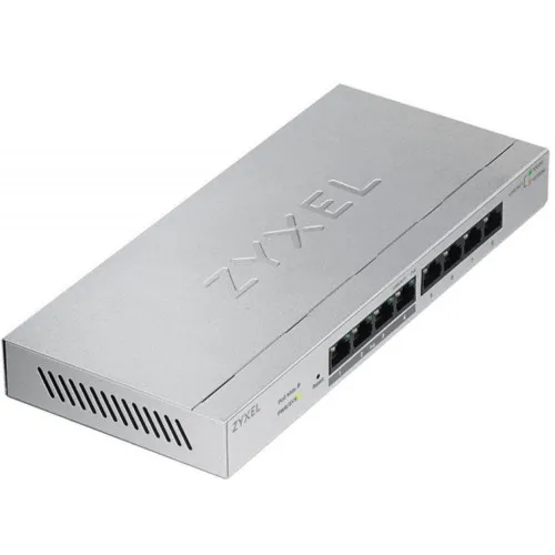 Коммутатор Zyxel GS1200-8HP GS1200-8HP-EU0101F (1000 Base-TX (1000 мбит/с), Без SFP портов)