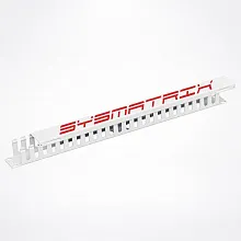 SYSMATRIX SA 0020.011 Кабельный органайзер 19" 1U с крышкой серый RAL7035