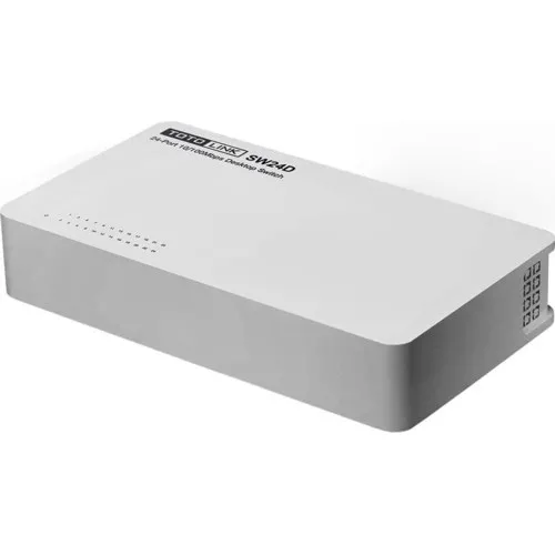 Коммутатор TOTOLINK SW24D (100 Base-TX (100 мбит/с), Без SFP портов) Коммутатор TOTOLINK SW24D (100 Base-TX (100 мбит/с), Без SFP портов)