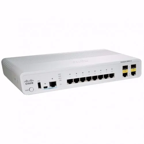 Коммутатор Cisco Catalyst 2960-CX WS-C2960CX-8PC-L (1000 Base-TX (1000 мбит/с), 2 SFP порта)