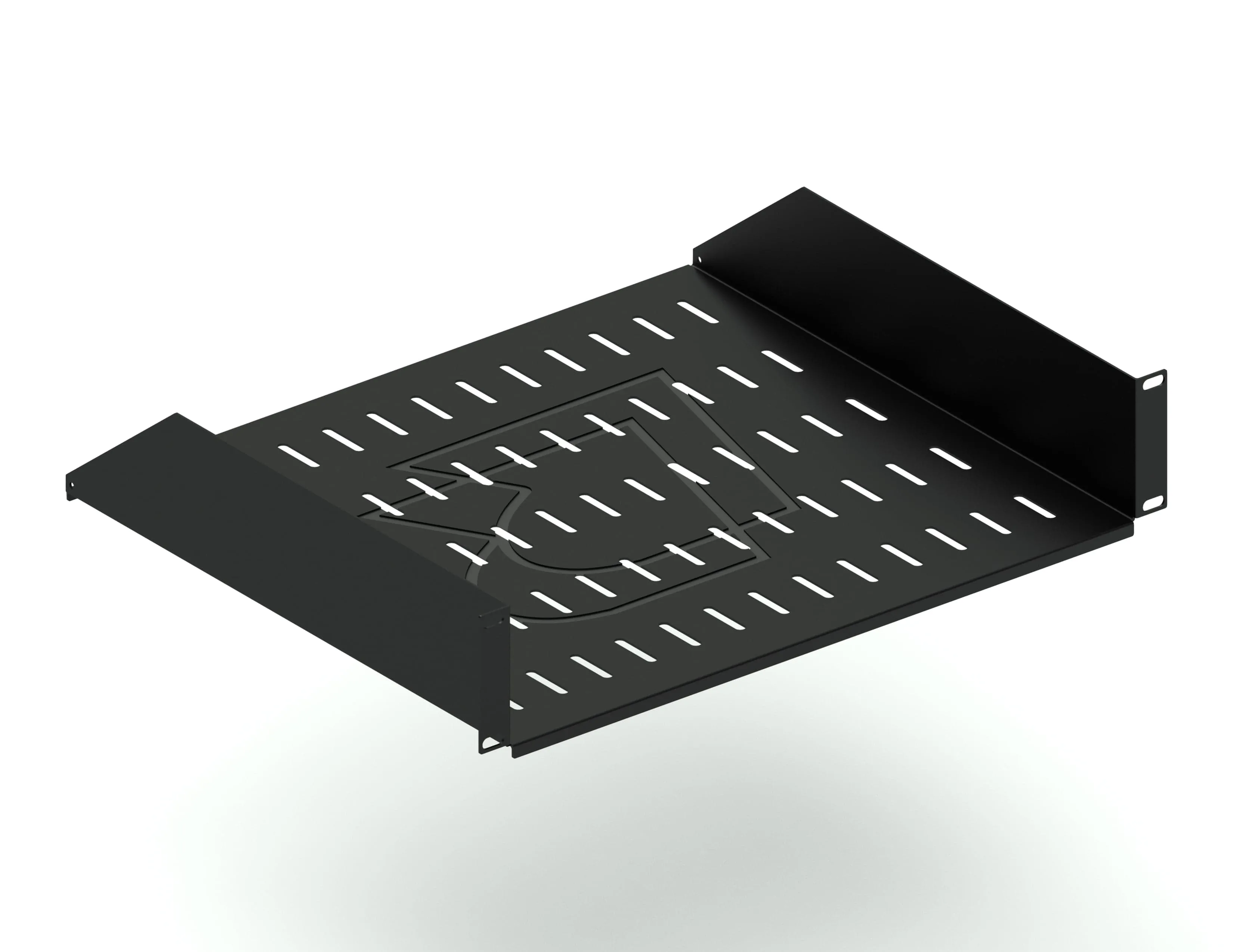 Консольная полка глубина 400 мм, черная RUSRACK