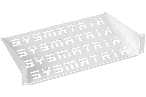 SYSMATRIX SH 2503.700 Полка 19" консольная перфорированная 1U глубина 250 мм, цвет серый (RAL 7035)