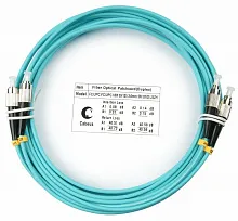 Шнур оптический duplex FC-FC 50/125 mm OM3 5м LSZH Cabeus fop 50 fc fc 5m
