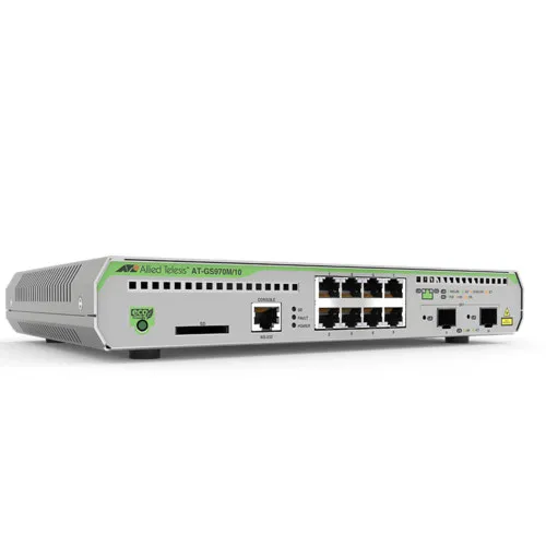 Коммутатор Allied Telesis AT-GS970M/10-50 (1000 Base-TX (1000 мбит/с), 2 SFP порта)