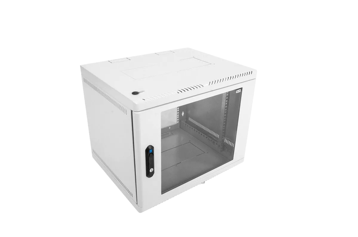 Шкаф телекоммуникационный настенный 6U (600 × 480) дверь стекло