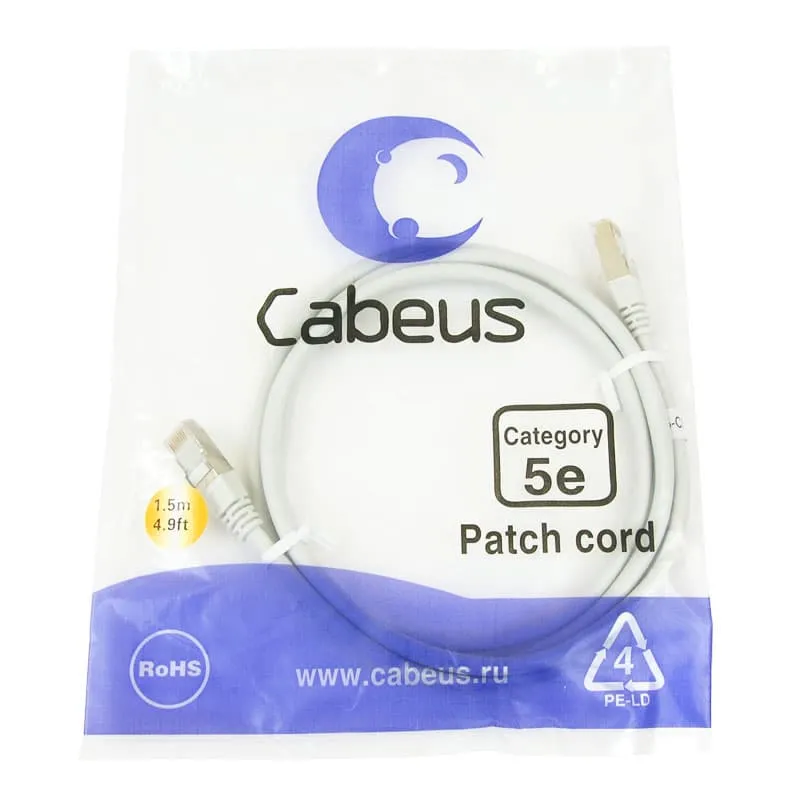 Cabeus PC-FTP-RJ45-Cat.5e-1.5m Cabeus PC-FTP-RJ45-Cat.5e-1.5m