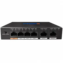 Коммутатор Trassir TR-NS1006-60-4POE (100 Base-TX (100 мбит/с), Без SFP портов)