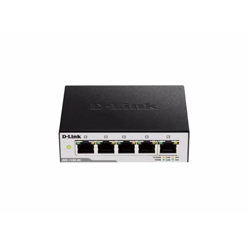 Коммутатор D-link DGS-1100-05/B1A (1000 Base-TX (1000 мбит/с), Без SFP портов)