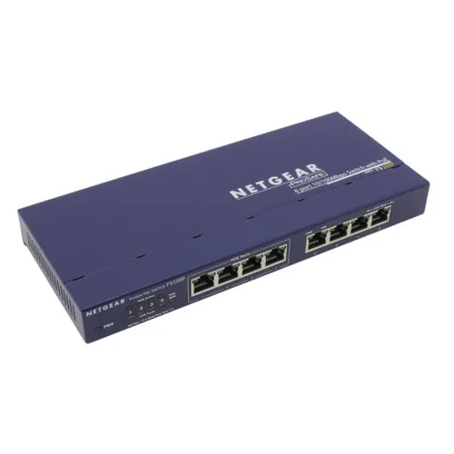 Коммутатор NETGEAR FS108PEU (100 Base-TX (100 мбит/с), Без SFP портов) Коммутатор NETGEAR FS108PEU (100 Base-TX (100 мбит/с), Без SFP портов)