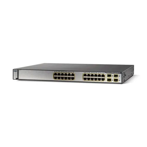 Коммутатор Cisco Catalyst 3750V2 WS-C3750V2-24PS-S (100 Base-TX (100 мбит/с), 2 SFP порта)