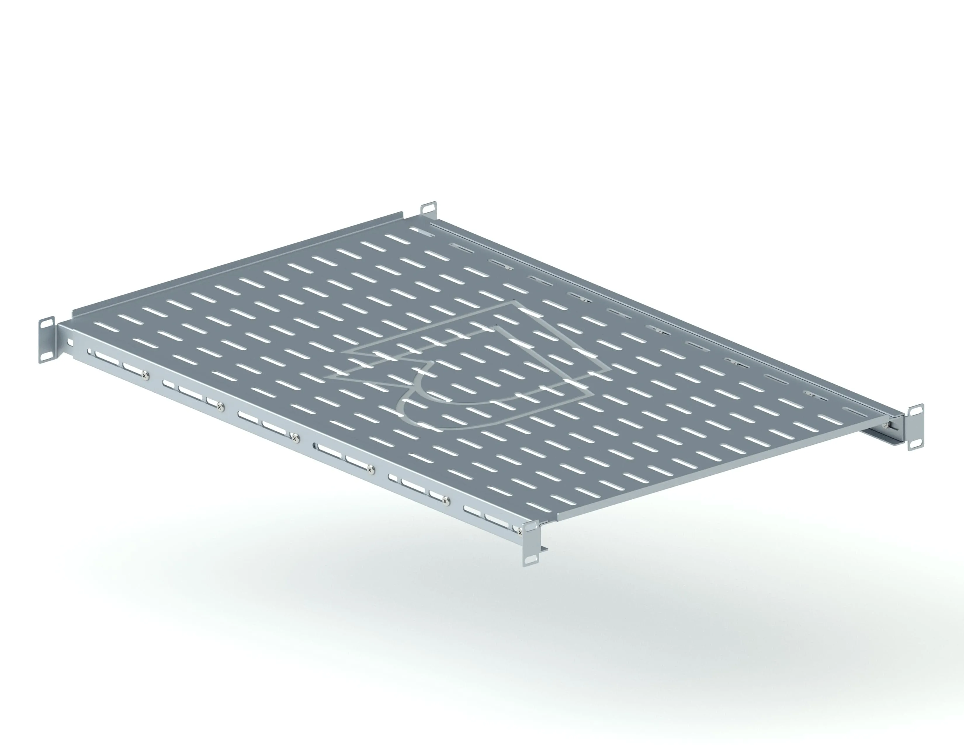 Универсальная стационарная полка глубина 700 мм, серая