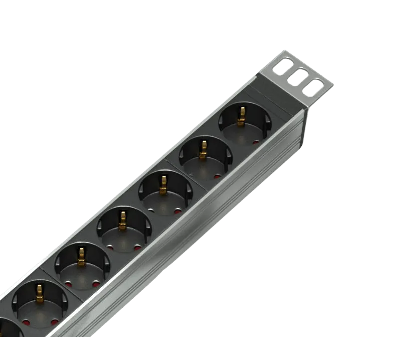 Вертикальный блок розеток Rem-16 с выкл., 10 Schuko, 10 C13, вход IEC 60320 C20 16A, алюм., 33-48U Вертикальный блок розеток Rem-16 с выкл., 10 Schuko, 10 C13, вход IEC 60320 C20 16A, алюм., 33-48U