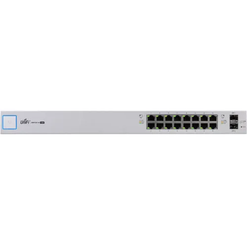 Коммутатор Ubiquiti  US-16-150W (1000 Base-TX (1000 мбит/с), 2 SFP порта)