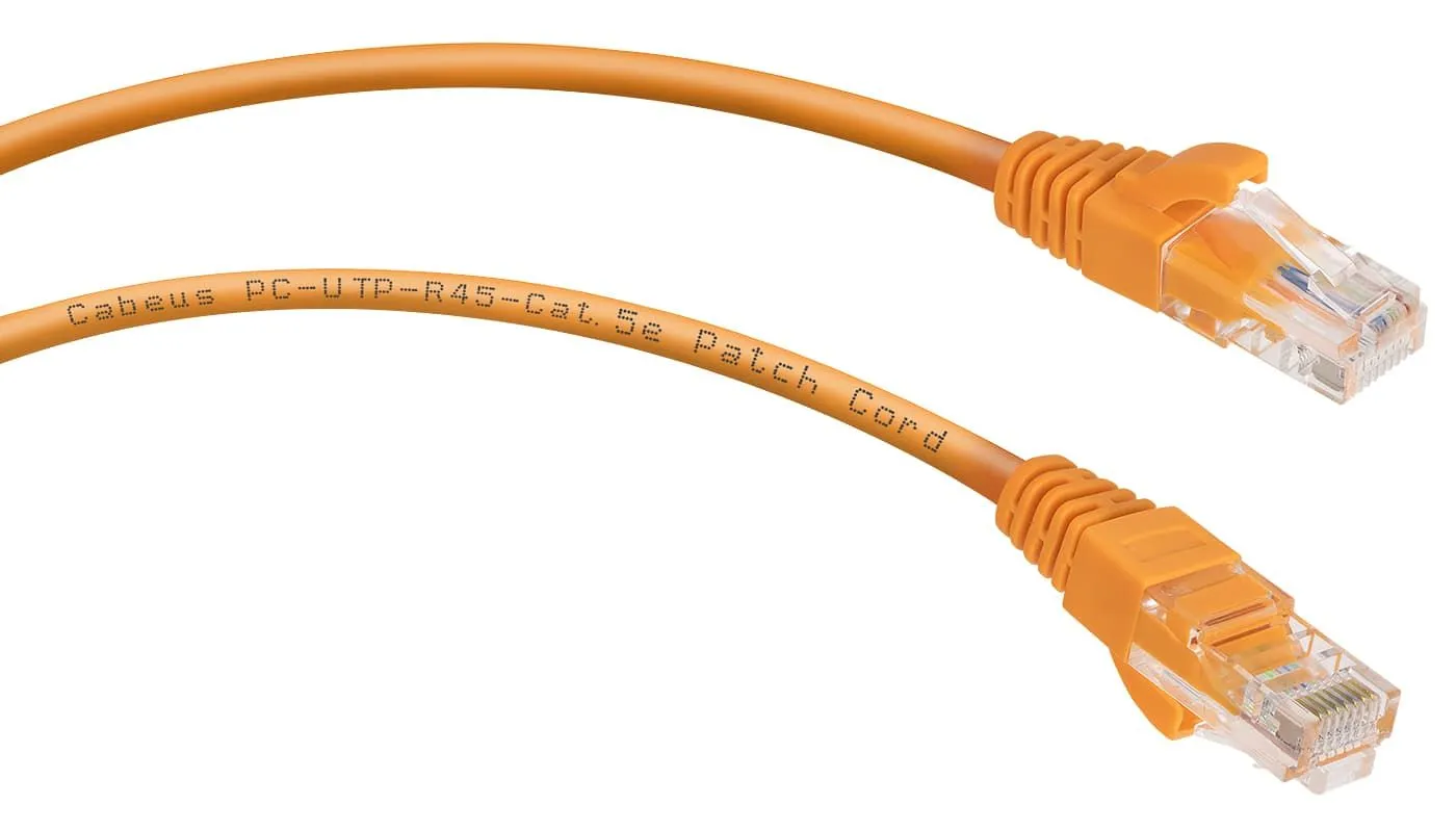 Cabeus PC-UTP-RJ45-Cat.5e-0.3m-OR Cabeus PC-UTP-RJ45-Cat.5e-0.3m-OR