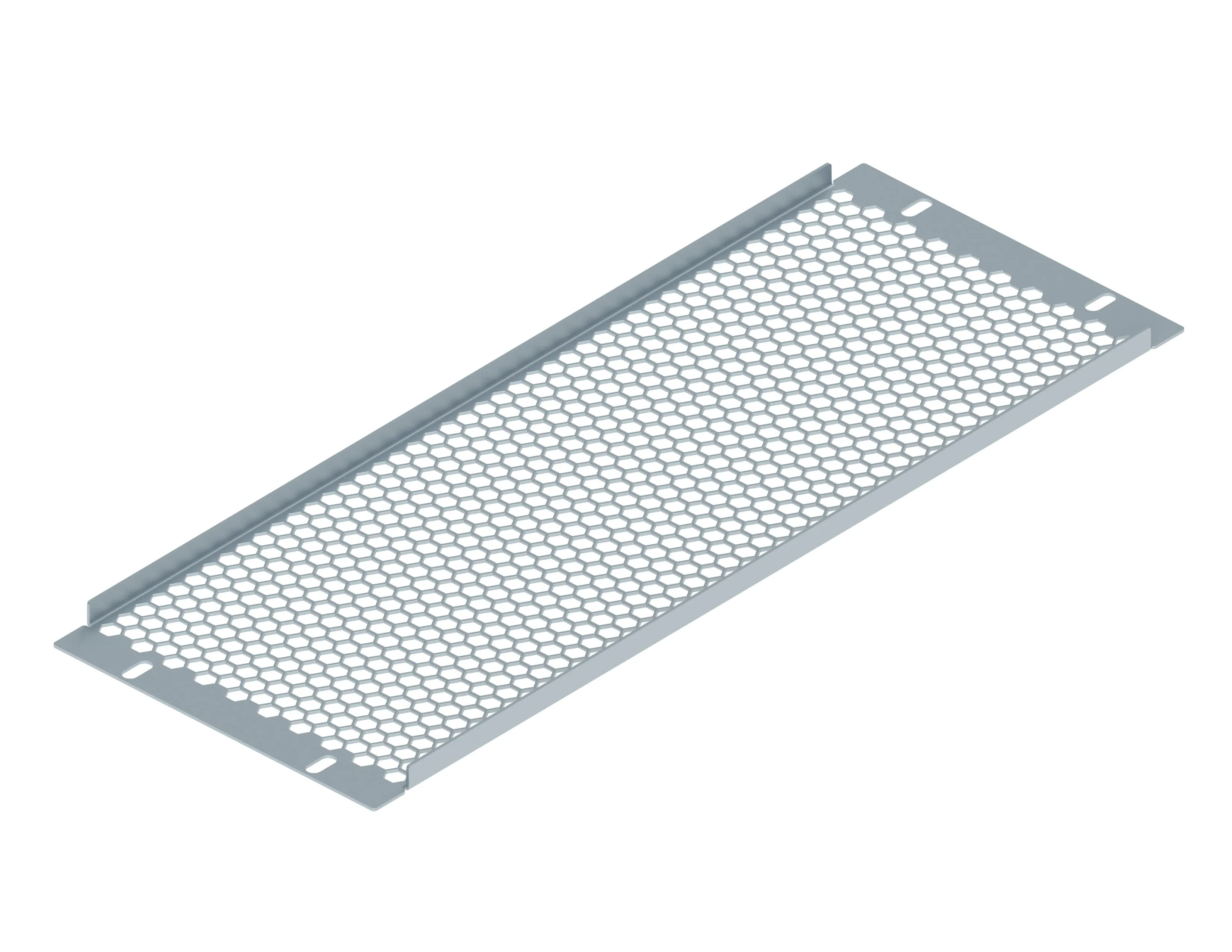 Заглушка перфорированная 19" 4U, серая RUSRACK