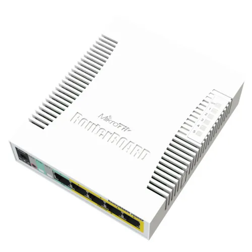 Коммутатор Mikrotik CSS106-1G-4P-1S (1000 Base-TX (1000 мбит/с), 1 SFP порт)