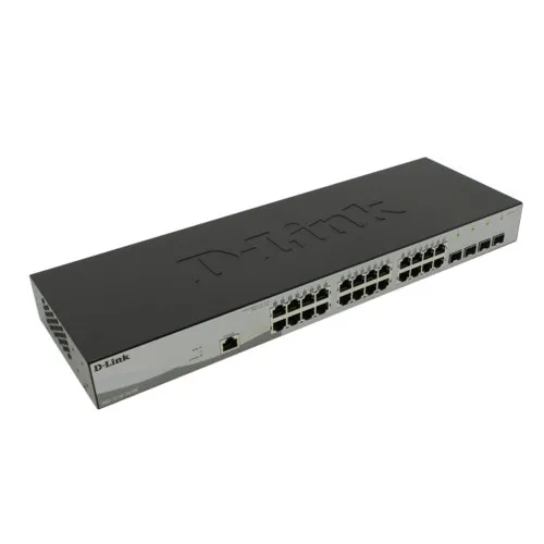 Коммутатор D-link DGS-1210-28/ME/B1A (1000 Base-TX (1000 мбит/с), 4 SFP порта)