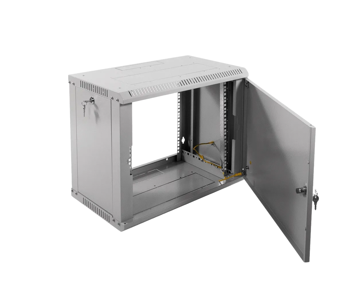 Шкаф телекоммуникационный настенный разборный ЭКОНОМ 9U (600 × 350) дверь металл