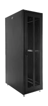 Шкаф телекоммуникационный напольный ЭКОНОМ 48U (600 × 1000) дверь перфорированная 2 шт., цвет черный
