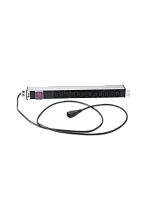 Блок розеток Rem-10 с выкл., 12 IEC 60320 C13, 10 A, алюм., 19", шнур 1.8 м. IEC 60320 C14